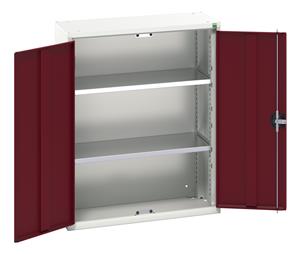 16926114.** verso wall / shelf cupboard with 2 shelves. WxDxH: 800x350x1000mm. RAL 7035/5010 or selected